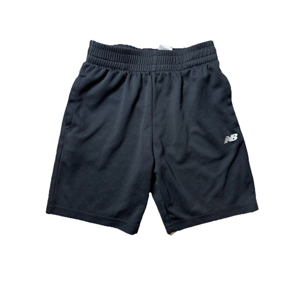 Boy's Black New Balance Athletic Shorts 2 Pockets sz 8